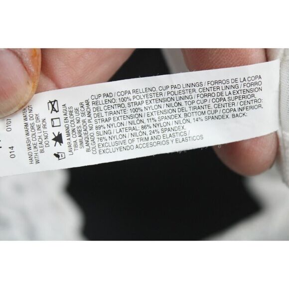 Just My Size 44B Comfort Lace Hidden Shapers Full Coverage Wireless Bra 1111 - Picture 9 of 9